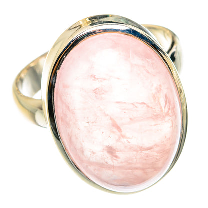 Rose Quartz Rings handcrafted by Ana Silver Co - RING77530