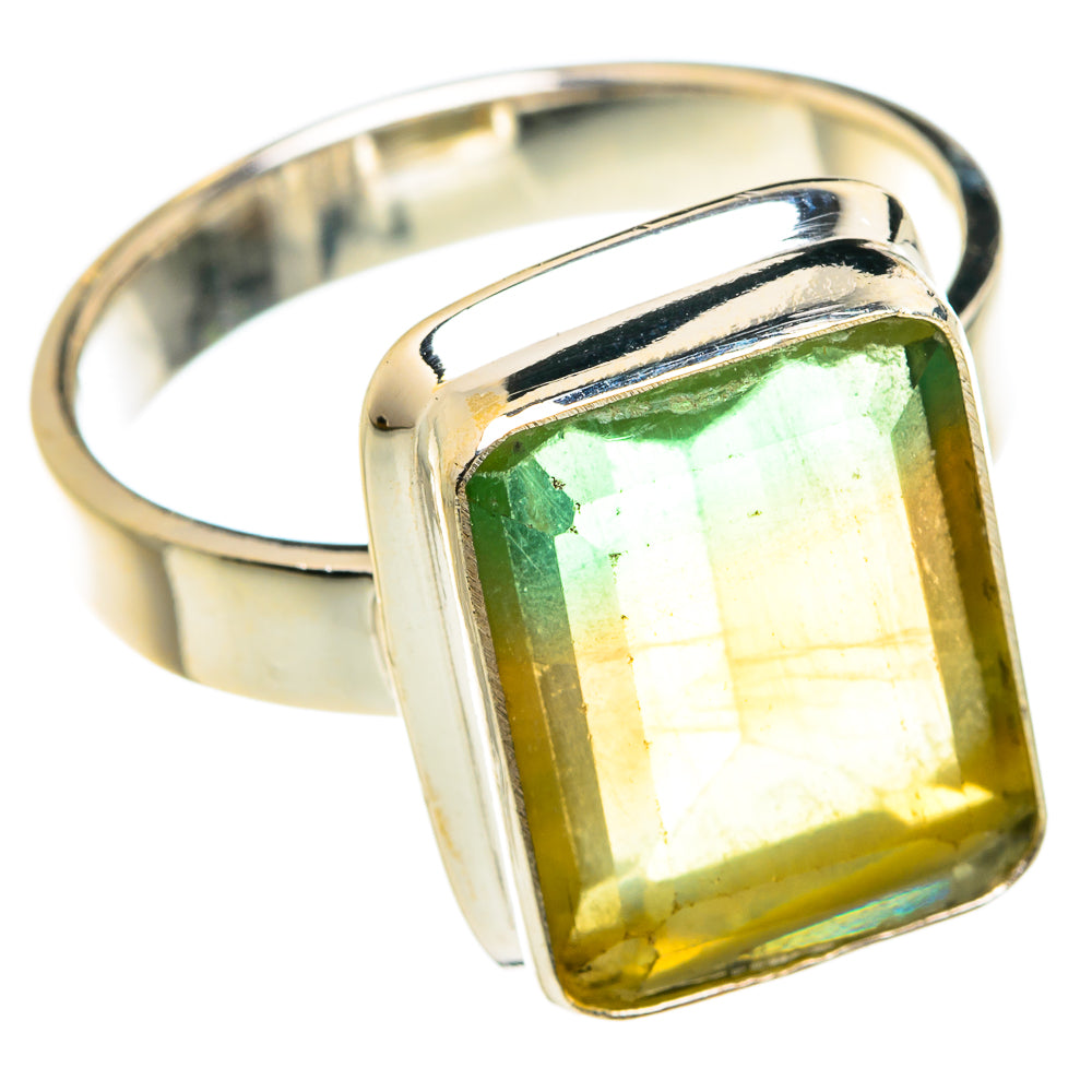 Green Fluorite Rings handcrafted by Ana Silver Co - RING77542