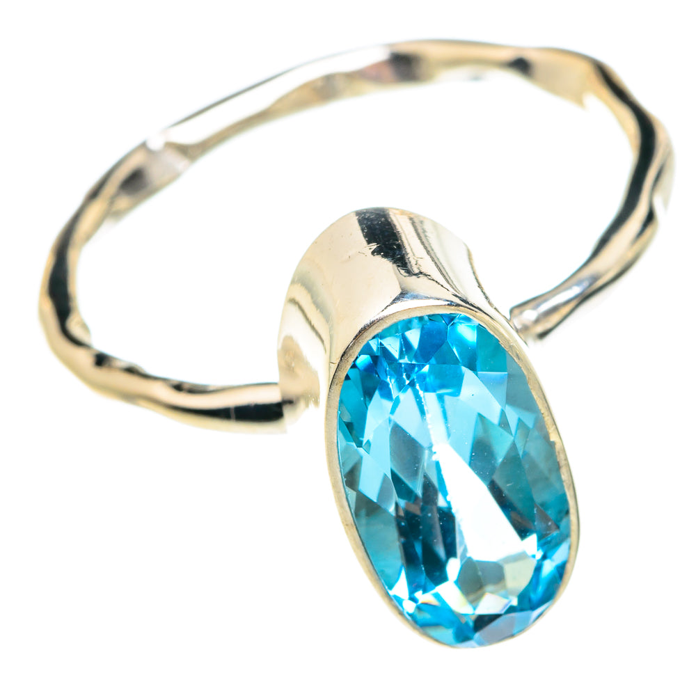 Blue Topaz Rings handcrafted by Ana Silver Co - RING77546