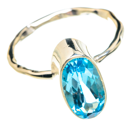 Blue Topaz Rings handcrafted by Ana Silver Co - RING77546