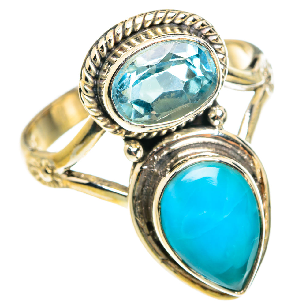 Larimar Rings handcrafted by Ana Silver Co - RING77549