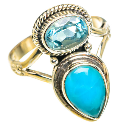 Larimar Rings handcrafted by Ana Silver Co - RING77549