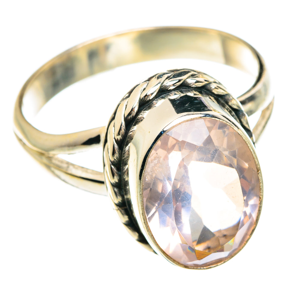 Rose Quartz Rings handcrafted by Ana Silver Co - RING77557