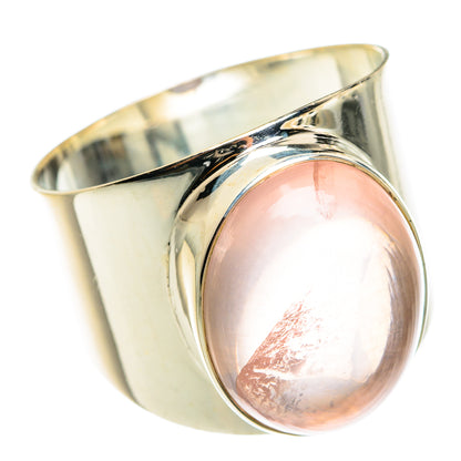 Rose Quartz Rings handcrafted by Ana Silver Co - RING77559