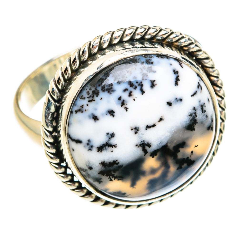Dendritic Opal Rings handcrafted by Ana Silver Co - RING77572