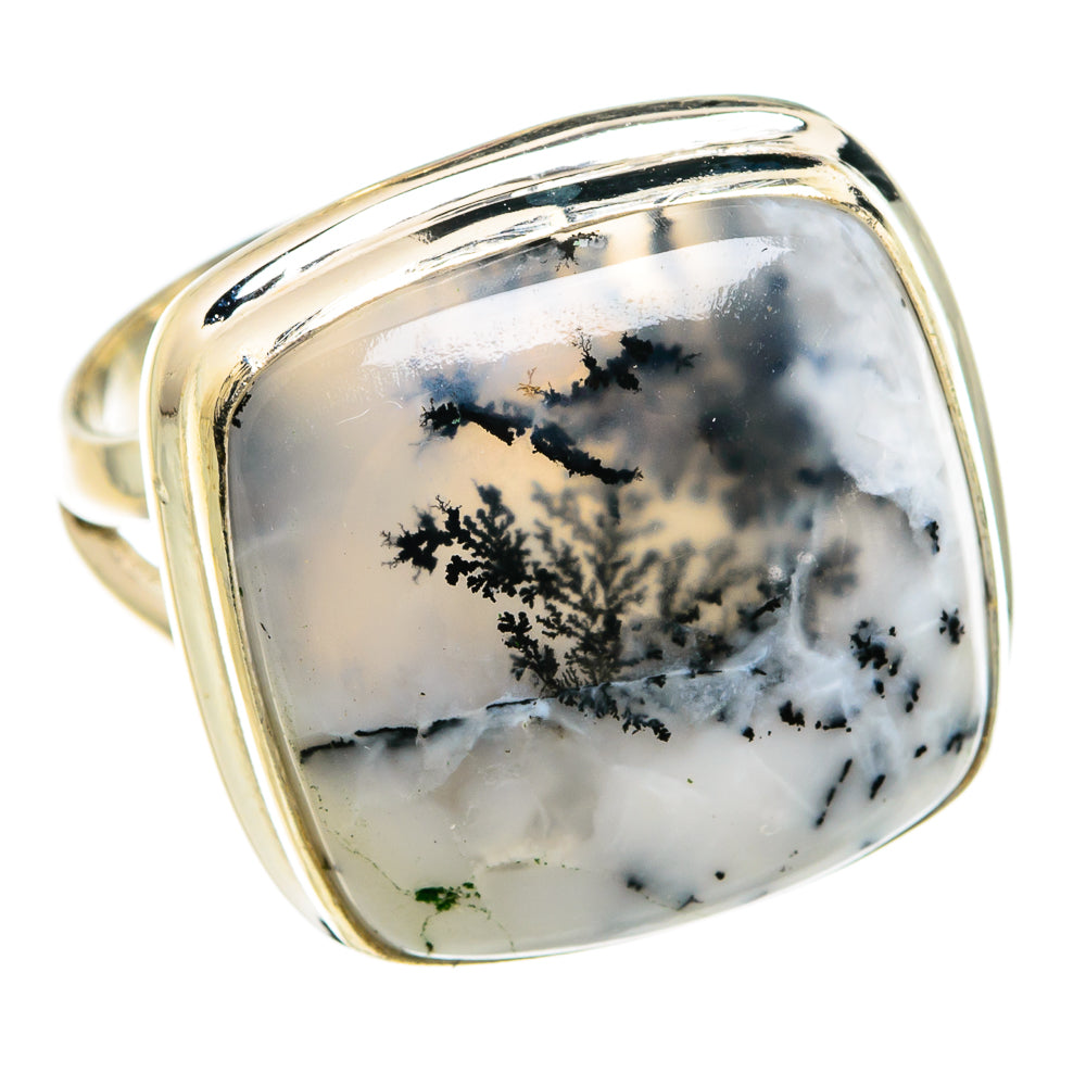 Dendritic Opal Rings handcrafted by Ana Silver Co - RING77602