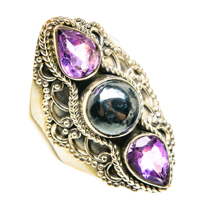 Hematite Rings handcrafted by Ana Silver Co - RING77627
