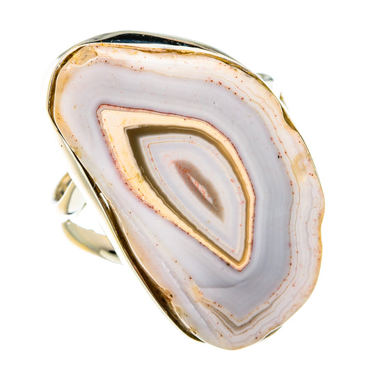 Laguna Lace Agate Rings handcrafted by Ana Silver Co - RING77631