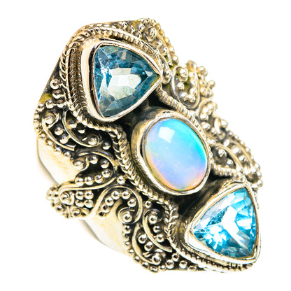 Ethiopian Opal Rings handcrafted by Ana Silver Co - RING77641