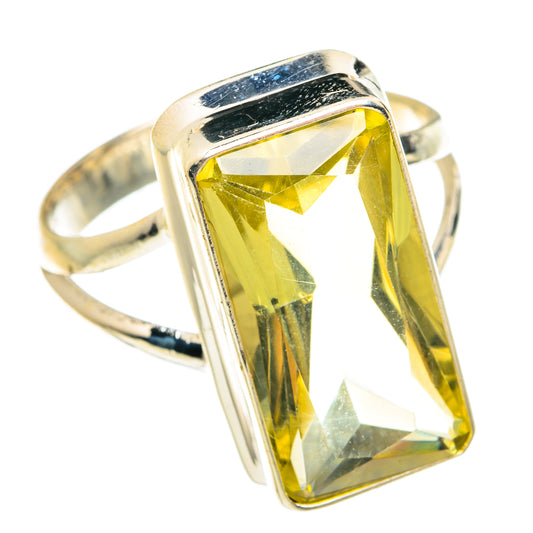 Lemon Quartz Rings handcrafted by Ana Silver Co - RING77646