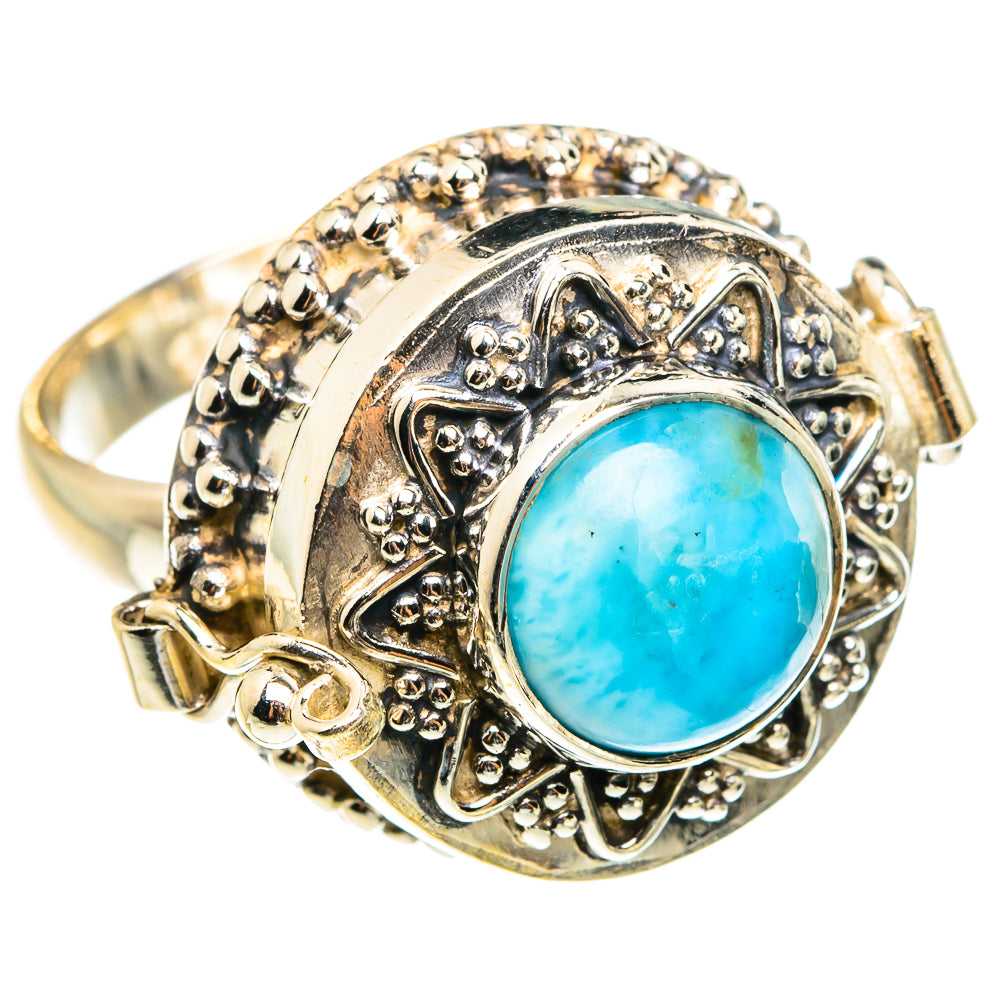 Larimar Rings handcrafted by Ana Silver Co - RING77647