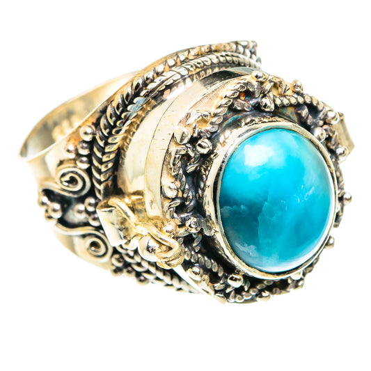 Larimar Rings handcrafted by Ana Silver Co - RING77648