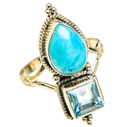 Larimar Rings handcrafted by Ana Silver Co - RING77654