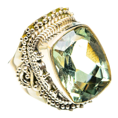 Green Amethyst Rings handcrafted by Ana Silver Co - RING77657