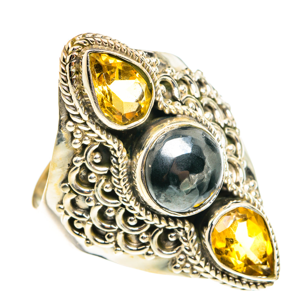 Hematite Rings handcrafted by Ana Silver Co - RING77663