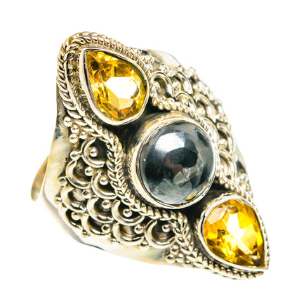 Hematite Rings handcrafted by Ana Silver Co - RING77663