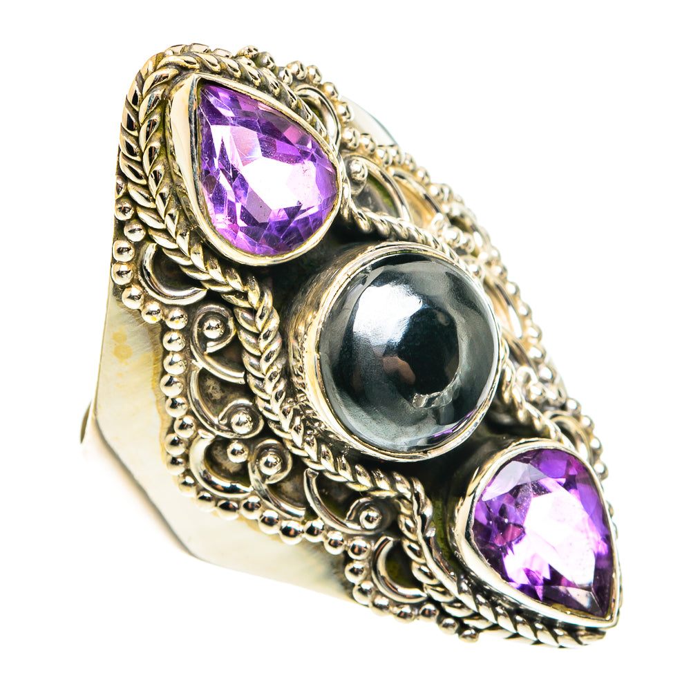 Hematite Rings handcrafted by Ana Silver Co - RING77674