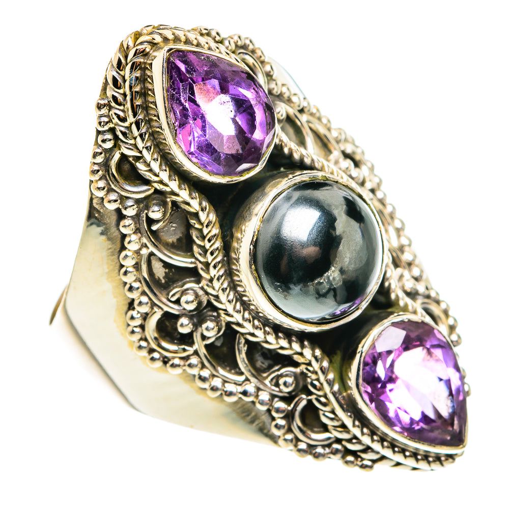 Hematite Rings handcrafted by Ana Silver Co - RING77714