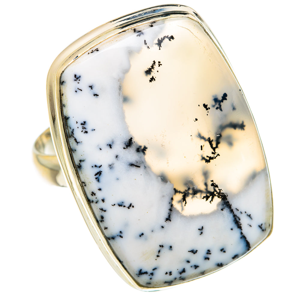 Dendritic Opal Rings handcrafted by Ana Silver Co - RING77721