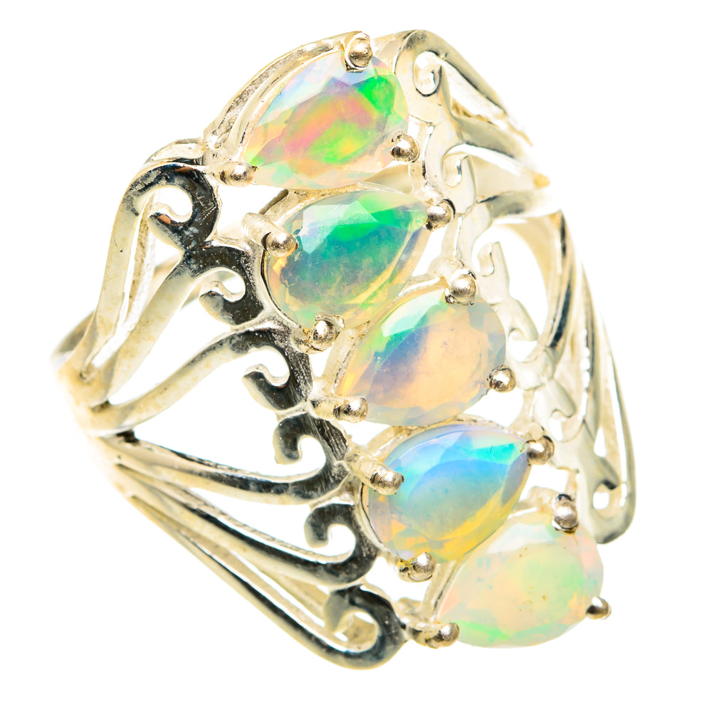 Ethiopian Opal Rings handcrafted by Ana Silver Co - RING77728