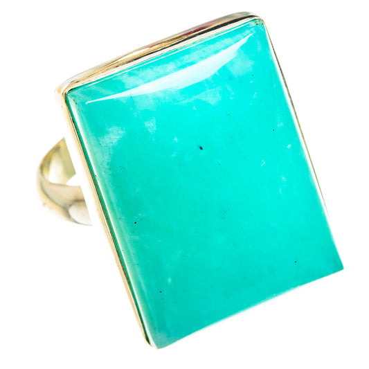 Peruvian Amazonite Rings handcrafted by Ana Silver Co - RING77737