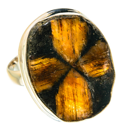 Chiastolite Rings handcrafted by Ana Silver Co - RING77741