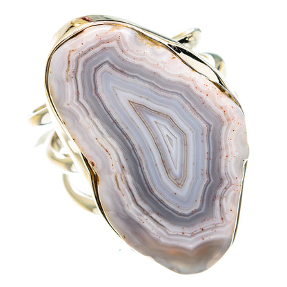 Laguna Lace Agate Rings handcrafted by Ana Silver Co - RING77762