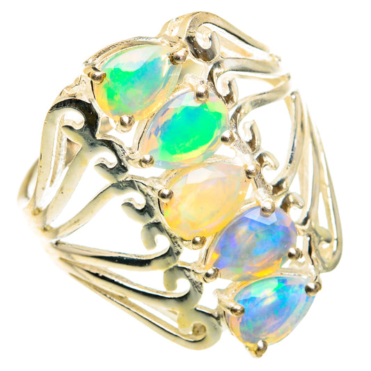 Ethiopian Opal Rings handcrafted by Ana Silver Co - RING77768