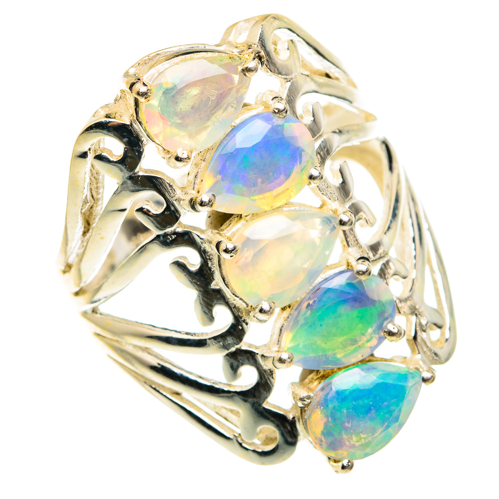 Ethiopian Opal Rings handcrafted by Ana Silver Co - RING77780