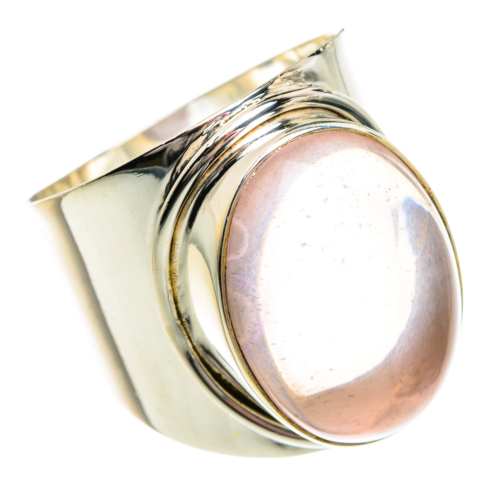 Rose Quartz Rings handcrafted by Ana Silver Co - RING77796
