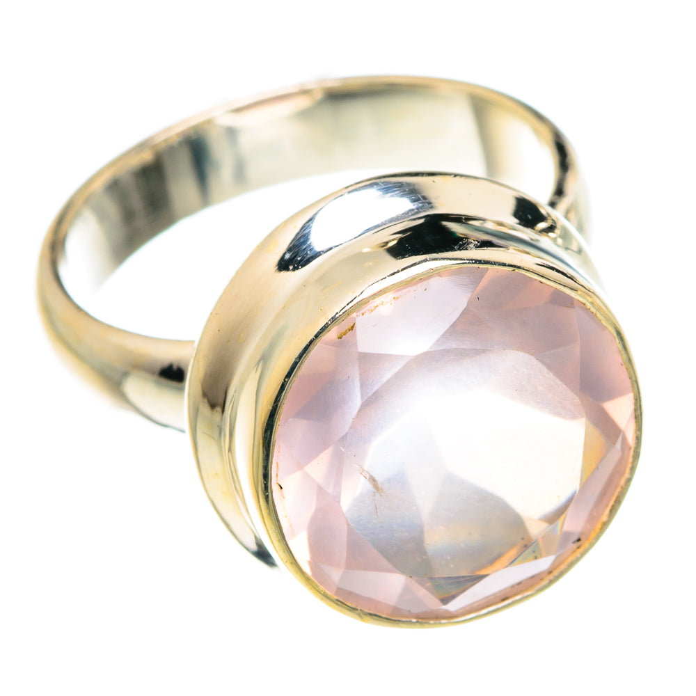 Rose Quartz Rings handcrafted by Ana Silver Co - RING77798