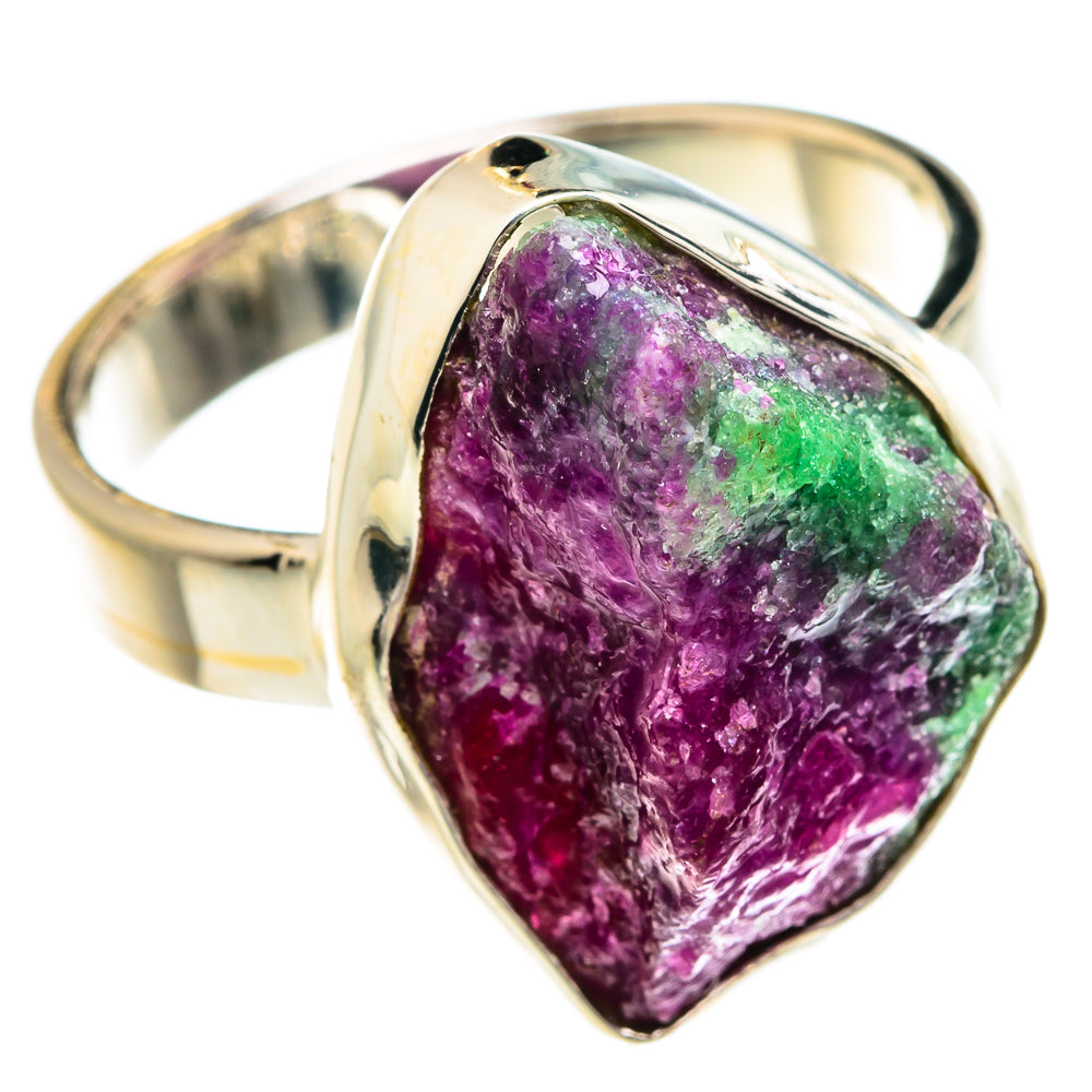 Ruby Zoisite Rings handcrafted by Ana Silver Co - RING77813