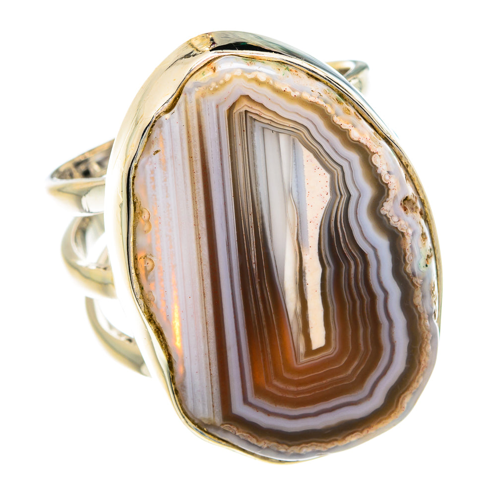 Laguna Lace Agate Rings handcrafted by Ana Silver Co - RING77824