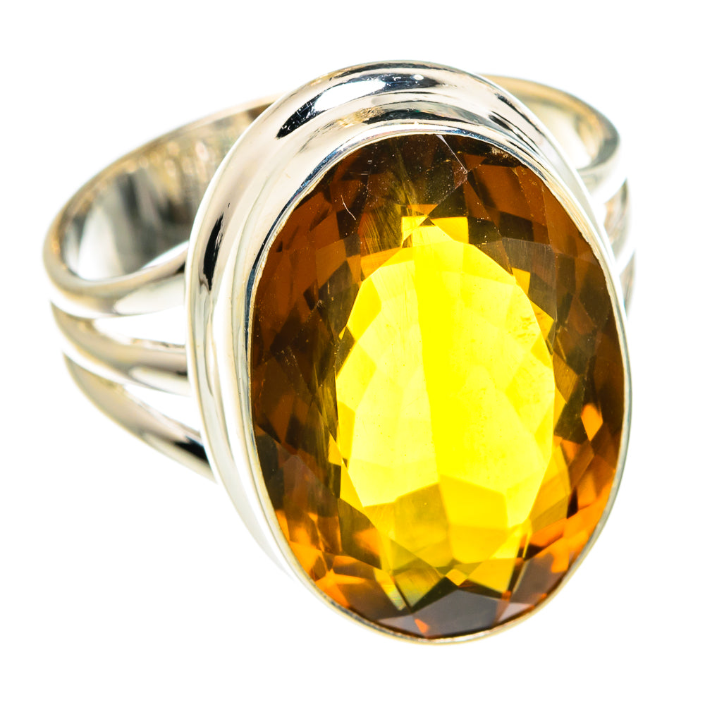 Mandarin Citrine Rings handcrafted by Ana Silver Co - RING77828