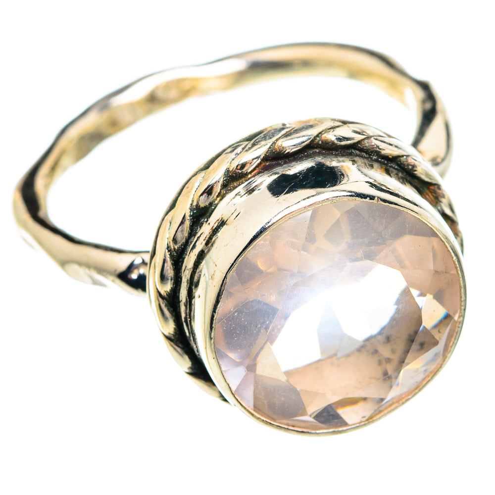 Rose Quartz Rings handcrafted by Ana Silver Co - RING77832