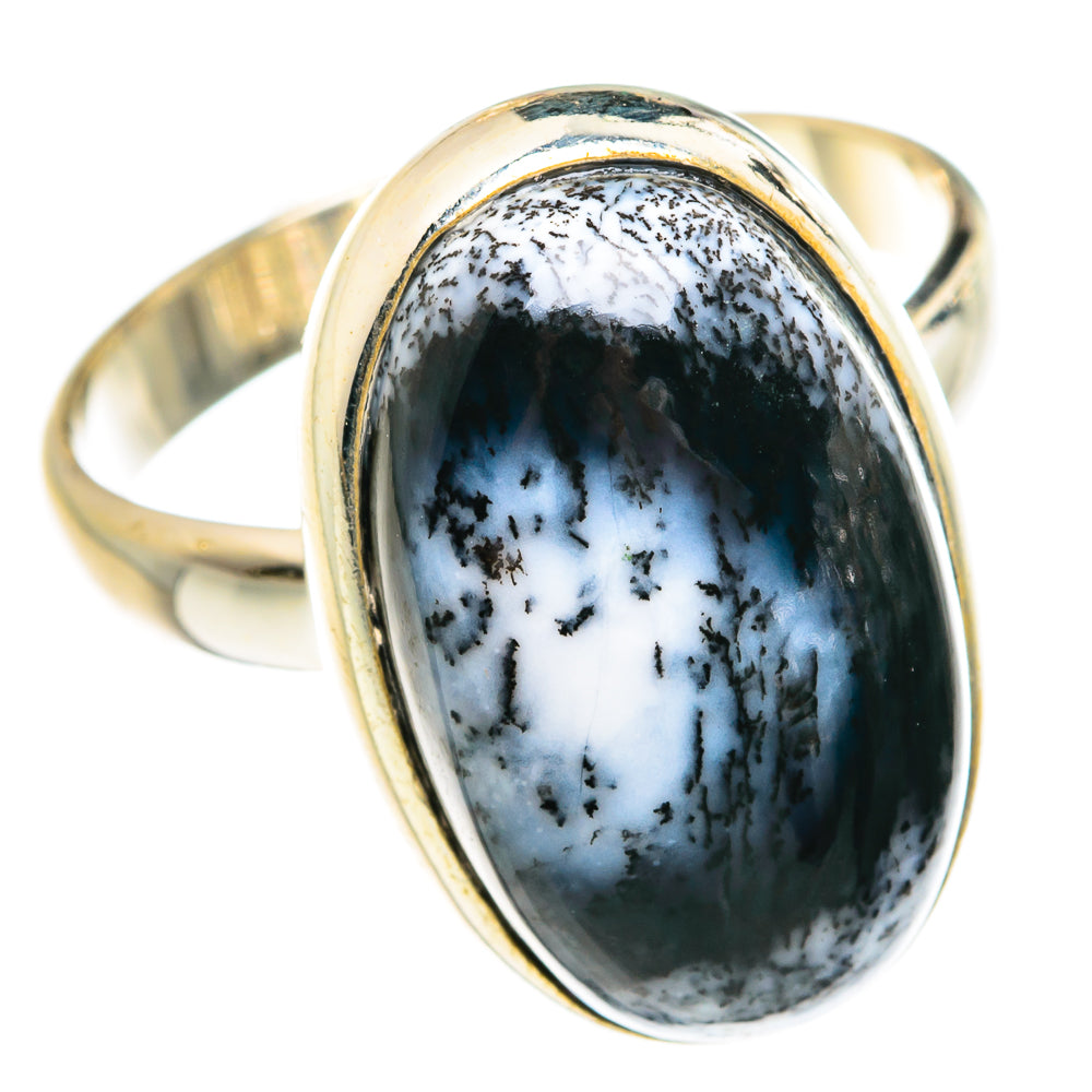 Dendritic Opal Rings handcrafted by Ana Silver Co - RING77841