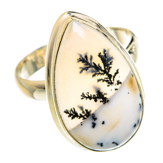 Dendritic Opal Rings handcrafted by Ana Silver Co - RING77843