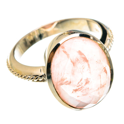 Rose Quartz Rings handcrafted by Ana Silver Co - RING77864