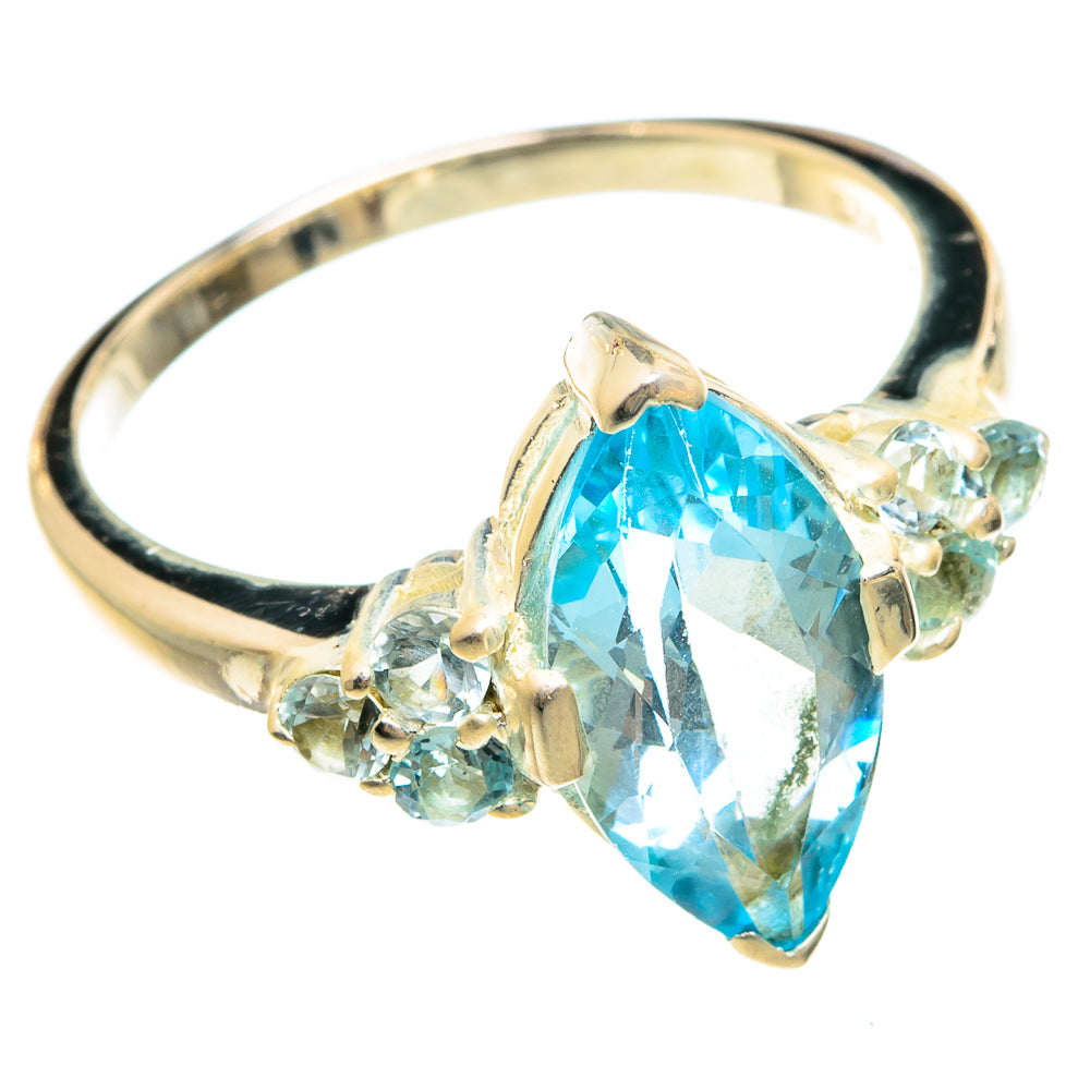 Blue Topaz Rings handcrafted by Ana Silver Co - RING77883