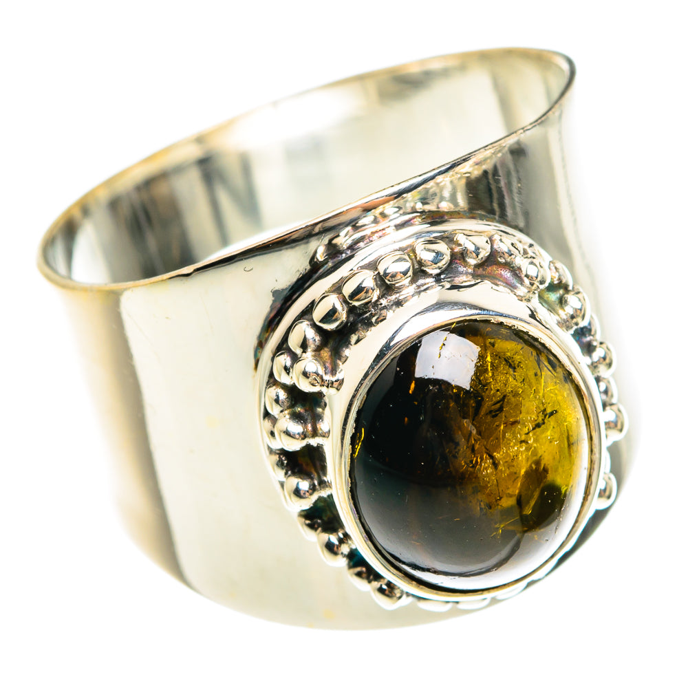 Green Tourmaline Rings handcrafted by Ana Silver Co - RING77887