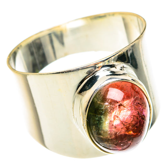 Watermelon Tourmaline Rings handcrafted by Ana Silver Co - RING77907