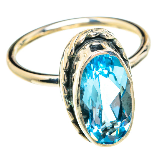 Blue Topaz Rings handcrafted by Ana Silver Co - RING77909