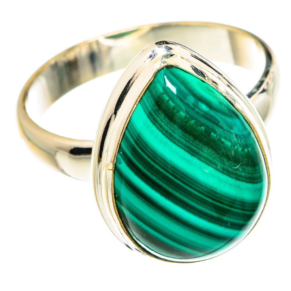Malachite Rings handcrafted by Ana Silver Co - RING77915