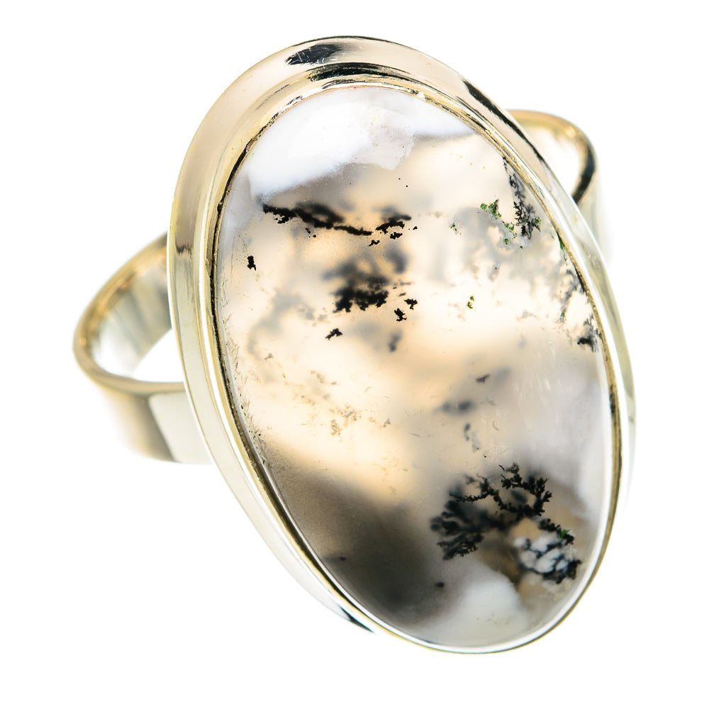 Dendritic Opal Rings handcrafted by Ana Silver Co - RING77937
