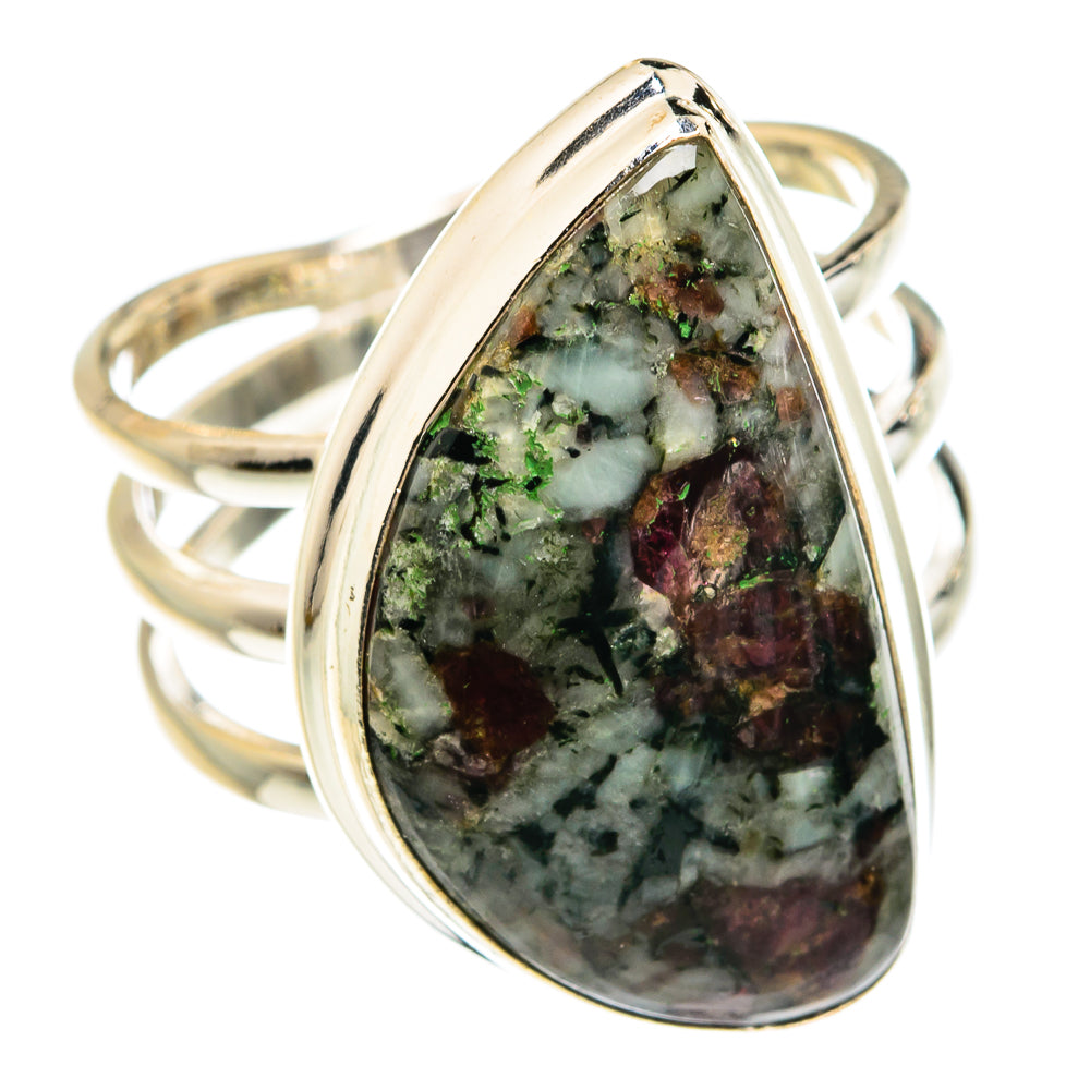 Russian Eudialyte Rings handcrafted by Ana Silver Co - RING77940