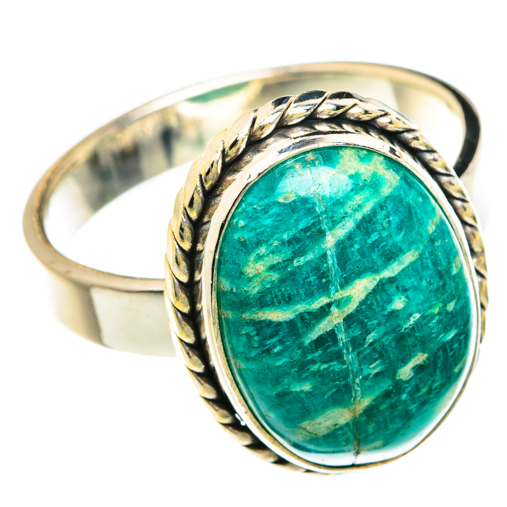Amazonite Rings handcrafted by Ana Silver Co - RING77949 - Photo 2