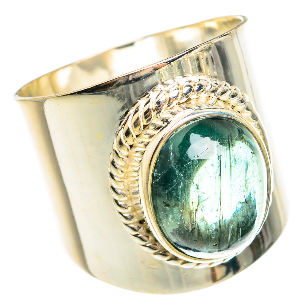 Green Tourmaline Rings handcrafted by Ana Silver Co - RING77950