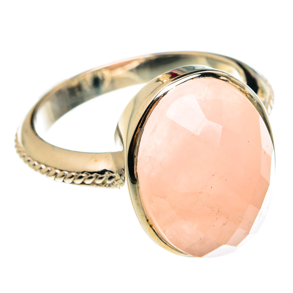 Rose Quartz Rings handcrafted by Ana Silver Co - RING77960
