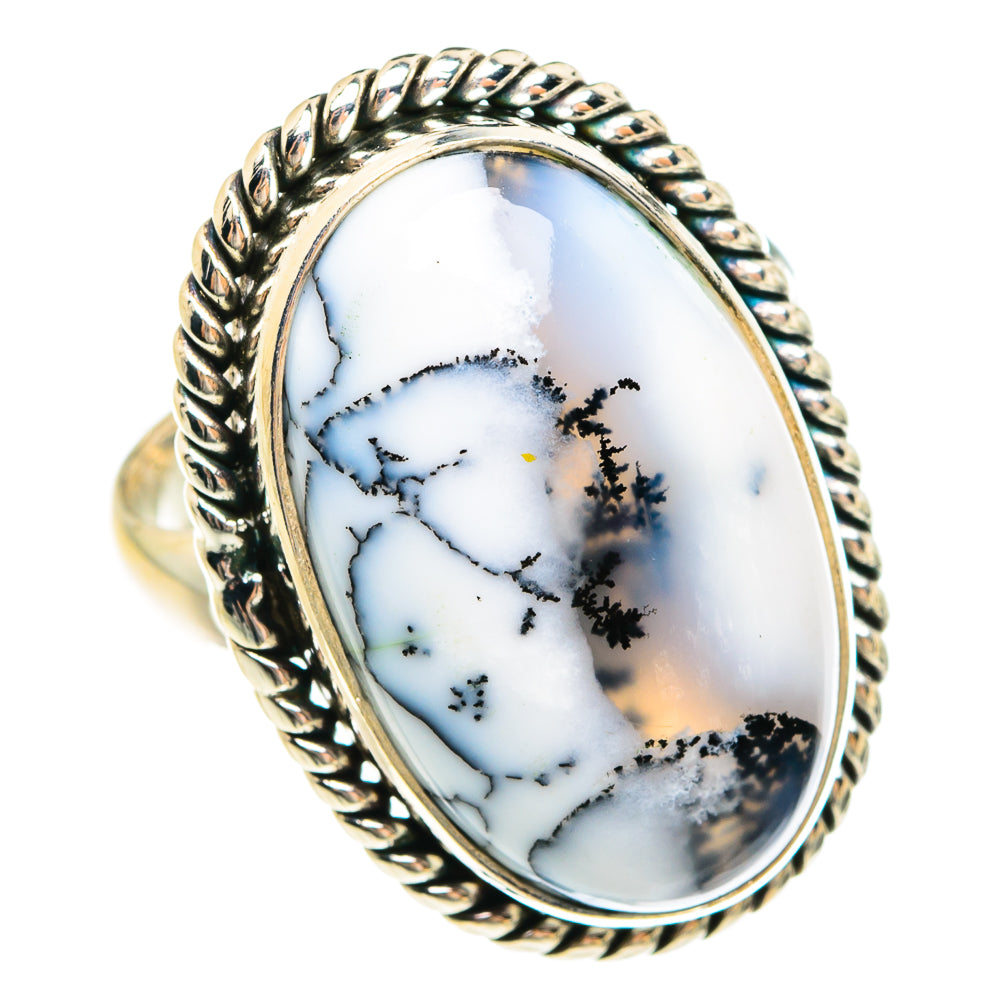 Dendritic Opal Rings handcrafted by Ana Silver Co - RING77976