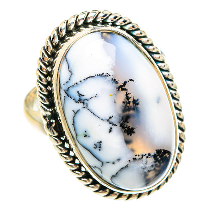 Dendritic Opal Rings handcrafted by Ana Silver Co - RING77976